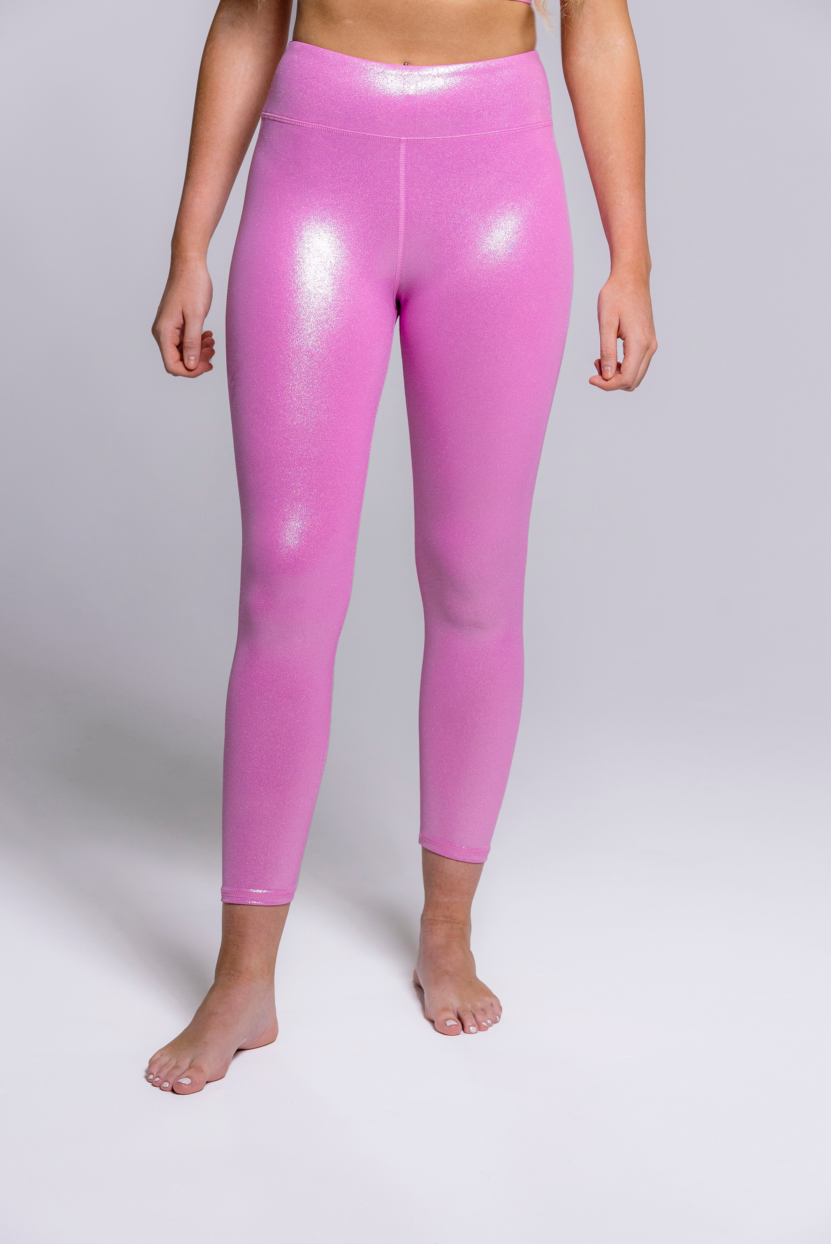 Radiant  Pink Gradient Leggings - Prachelle